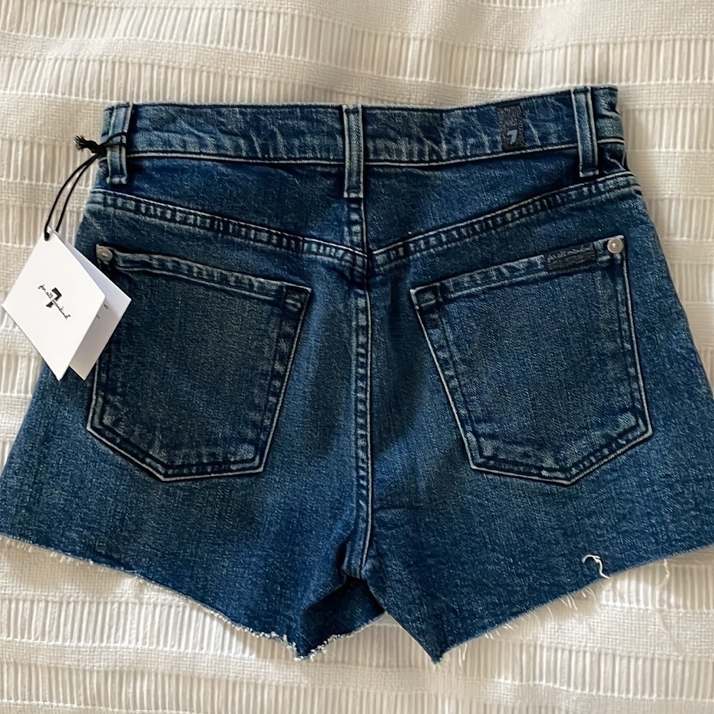 New 7 for all man kind sevens high rise short 23 - Picture 2 of 3